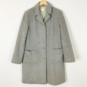 J.Crew Gray Wool Cashmere Top Coat